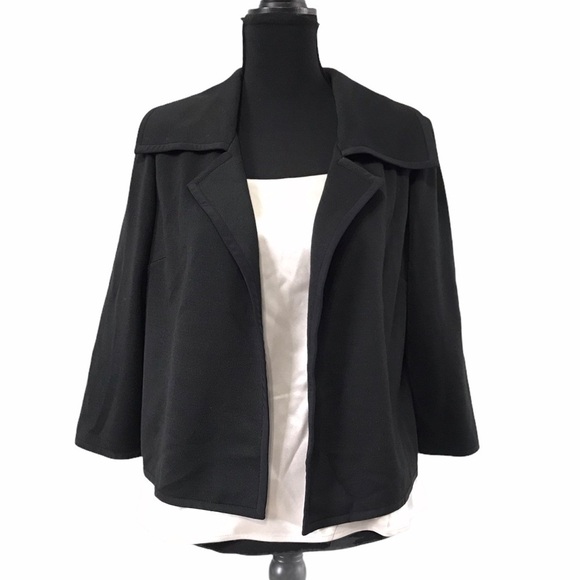 St. John exclusively boutique black open blazer - Picture 1 of 9